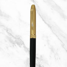 Matte Black Body Ball Pen with Golden Cap – Openable Mechanism | Blue Ink | Elegant Premium Design