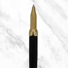 Matte Black Body Ball Pen with Golden Cap – Openable Mechanism | Blue Ink | Elegant Premium Design