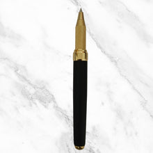 Matte Black Body Ball Pen with Golden Cap – Openable Mechanism | Blue Ink | Elegant Premium Design