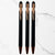 Ballpen Bazaar Set of 3 Stylus Matt Black Ball Pens with Rose Gold Clip | Click Mechanism | Blue Ink | Premium Metal Touchscreen Pen Combo
