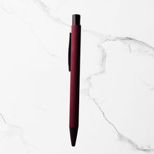 BallPen Bazaar Matte Maroon Body Ball Pen with Glossy Black Clip