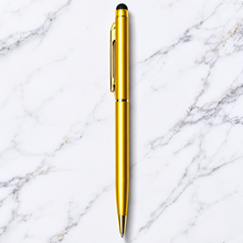 Set of 3 Gold Stylus Ball Pens | Twist Mechanism | Ballpen Bazaar