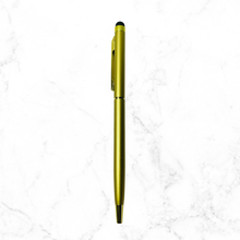 BallPen Bazaar Metallic Glossy Gold Body Ball Pen Set (Pack of 2) | Premium Twist Mechanism | Gold Clip | Smooth Blue Ink Writing