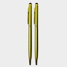 BallPen Bazaar Metallic Glossy Gold Body Ball Pen Set (Pack of 2) | Premium Twist Mechanism | Gold Clip | Smooth Blue Ink Writing