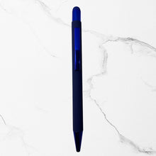 BallPen Bazaar Stylus Matte Blue Body Ball Pen with Glossy Blue Clip | Click Mechanism | Smooth Blue Ink Writing Pen for Office, School & Gifting