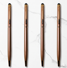 BallPen Bazaar’s Pack of 4 Stylus Rose Gold Ball Pens – Metallic Glossy Body