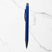Matte Blue Ball Pens with Gunmetal Clip (Pack of 3)