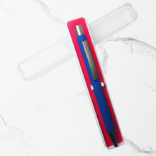 BallPenBazaar 3 Pcs Matte Blue Body Ball Pens with Gunmetal Clip | Premium Click Mechanism | Smooth Blue Ink | Comfortable Grip | Stylish Writing Pens for Office, School & Gifting