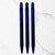 BallPenBazaar 3-Piece Stylus Matte Blue Ball Pen Set | Glossy Clip