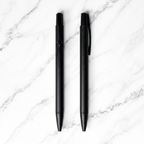 Premium Black Ball Pens (Pack of 2) – Smooth Blue Ink