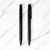 BallPenBazaar Premium Black Ball Pens with Black Clip | Click Mechanism