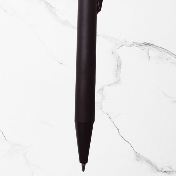 BallPenBazaar Premium Black Ball Pens with Black Clip | Click Mechanism | Smooth Blue Ink | Minimalist Writing Pens for Office, School & Daily Use (Pack of 2)