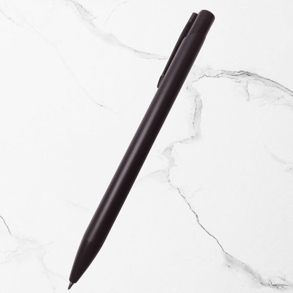 BallPenBazaar Premium Black Ball Pens with Black Clip | Click Mechanism | Smooth Blue Ink | Minimalist Writing Pens for Office, School & Daily Use (Pack of 2)