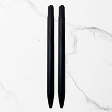 BallPenBazaar Premium Black Ball Pens with Black Clip | Click Mechanism | Smooth Blue Ink | Minimalist Writing Pens for Office, School & Daily Use (Pack of 2)