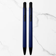 BallPenBazaar Premium Blue Ball Pens with Black Clip | Click Mechanism | Smooth Blue Ink | Comfortable Writing Pens for Office, School & Daily Use | Long-Lasting Metal-Feel Body (Pack of 2)
