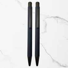 BallPenBazaar Premium Grey Ball Pens with Grey Clip – Click Mechanism | Smooth Blue Ink | Minimalist Writing Pens for Office, School & Daily Use (Pack of 2)