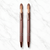 BallPenBazaar Premium Matte Brown Ball Pens with Rose Gold Clip