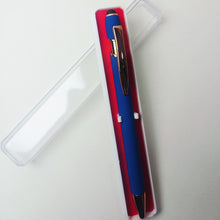 BallPenBazaar Premium Stylus Ball Pens with Matte Blue Body & Rose Gold Clip | Smooth Blue Ink | Elegant Writing Pens for Office, School & Gifting (Pack of 2)