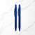 BallPenBazaar Premium Stylus Glossy Navy Blue Ball Pens (Pack of 2)