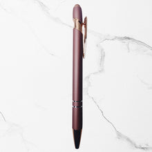 BallPenBazaar® Set of 3 Matte Rose Gold Stylus Ball Pens – Premium Metal Body | Glossy Rose Gold Clip | Click Mechanism | Smooth Blue Ink | Stylish Writing Pens for Office, School & Gifting