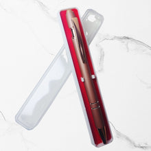 BallPenBazaar® Set of 3 Matte Rose Gold Stylus Ball Pens – Premium Metal Body | Glossy Rose Gold Clip | Click Mechanism | Smooth Blue Ink | Stylish Writing Pens for Office, School & Gifting