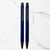 BallPenBazaar Smooth Writing Blue Click Ball Pens with Gray Clip – Blue Ink