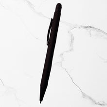 BallPenBazaar’s Stylus Matte Black Ball Pens (Pack of 3) – Glossy Black Clip | Click Mechanism | Smooth Blue Ink | Premium Metal Body Writing Pens for Office, School & Corporate Gifting