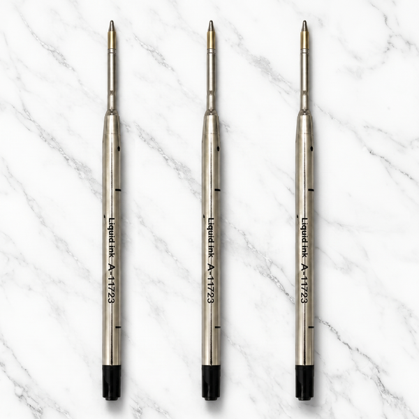 Metal Jotter Refills – 0.6mm Point Black Ink Set of 3