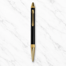 Ballpen Bazaar 2 in 1 Dual Ink Ball Pen Black Gold Grip Blue Red Ink