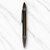 Ballpen Bazaar 2 in 1 Dual Ink Ball Pen | Metallic Glossy Brown Body & Brown Clip | Two Side Twist Mechanism | Blue & Red Ink | Premium Metal Ballpoint Pen | 1 Piece