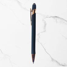 Ballpen Bazaar – 3 Pcs Matte Black Body Ball Pen Set with Glossy Black Clip | Click Mechanism | Smooth Blue Ink | Premium Writing Pens for Office & Gifting