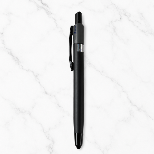 Ballpen Bazaar 3 in 1 Multi Ink Ball Pen | Matt Black Body & Black Clip | Click Mechanism | Blue Black Red Ink | Premium Metal Writing Pen