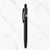 Ballpen Bazaar 3 in 1 Multi Ink Ball Pen | Matt Black Body & Black Clip | Click Mechanism | Blue Black Red Ink | Premium Metal Writing Pen