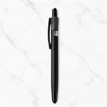 Ballpen Bazaar 3 in 1 Multi Ink Ball Pen | Matt Black Body & Black Clip | Click Mechanism | Blue Black Red Ink | Premium Metal Writing Pen