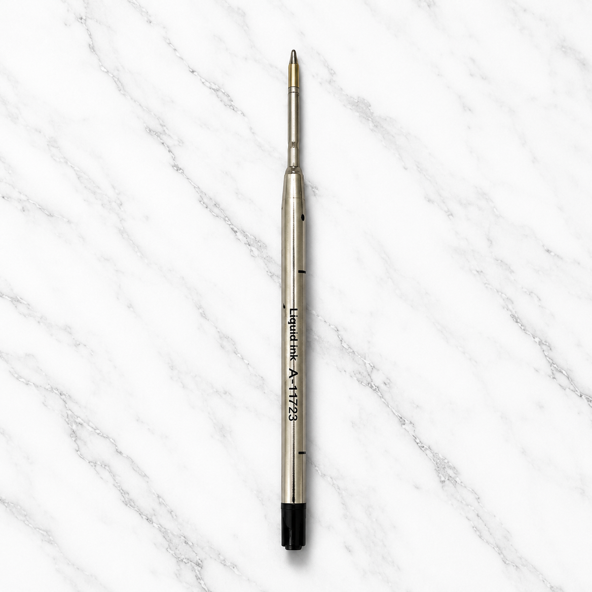 0.6 mm black ink metal jotter refill for compatible ball pens