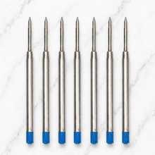 Ballpen Bazaar  Ballpen Bazaar 0.6 MM Metal Jotter Pen Refill Blue Ink Set of 6 | Smooth Writing Metal Ball Pen Refills with Name Engraving
