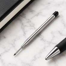 Ballpen Bazaar  Ballpen Bazaar 0.6 MM Metal Jotter Refill Black Ink Compatible Smooth Writing Pen Refill Pack of 2 with Name Engraving