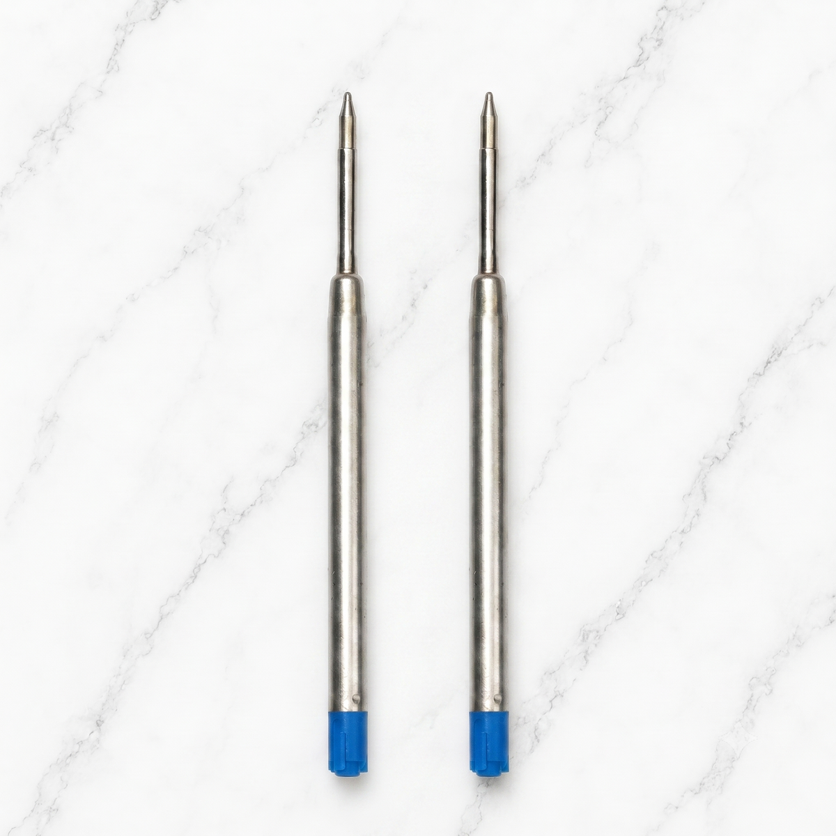 Ballpen Bazaar  Ballpen Bazaar 0.6 MM Metal Jotter Refill Blue Ink Smooth Writing Pen Refill Pack of 2 with Name Engraving
