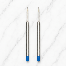 Ballpen Bazaar  Ballpen Bazaar 0.6 MM Metal Jotter Refill Blue Ink Smooth Writing Pen Refill Pack of 2 with Name Engraving
