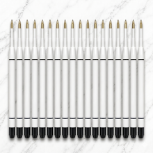 Ballpen Bazaar  Ballpen Bazaar 0.6 MM Plastic Jotter Black Ink Refill Pack of 20 | Smooth Writing Ball Pen Refills with Name Engraving