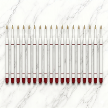 Ballpen Bazaar  Ballpen Bazaar 0.6 MM Plastic Jotter Red Ink Refill Pack of 20 | Smooth Writing Ball Pen Refills with Name Engraving