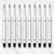 Ballpen Bazaar 0.6 MM Plastic Jotter Refill Black Ink for Ball Pens | Smooth Writing Replacement Refills | Pack of 10