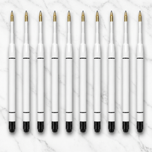 Ballpen Bazaar  Ballpen Bazaar 0.6 MM Plastic Jotter Refill Black Ink for Ball Pens | Smooth Writing Replacement Refills | Pack of 10 with Name Engraving