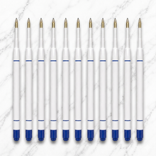 Ballpen Bazaar  Ballpen Bazaar 0.6 MM Plastic Jotter Refill Blue Ink Pack of 10 | Smooth Writing Ball Pen Refills for Jotter Pens with Name Engraving