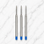 Ballpen Bazaar 0.7 MM Metal Jotter Refill Blue Ink for Ball Pens | Smooth Writing Replacement Refills | Pack of 3