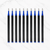 Ballpen Bazaar 0.8 MM Plastic Roller Refill Blue Ink Smooth Writing Replacement Refills for Roller Pens – Blue Ink, Pack of 10
