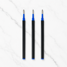 Ballpen Bazaar  Ballpen Bazaar 0.8 MM Plastic Roller Refill Blue Ink | Smooth Writing Roller Pen Refills | Blue Ink Replacement Refills | 3 Pcs Pack with Name Engraving