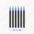 Ballpen Bazaar 0.8 MM Plastic Roller Refill Blue Ink – Smooth Writing Roller Pen Refills, Fine Point Replacement Ink Refills for Roller Pens, Blue Ink, Pack of 6