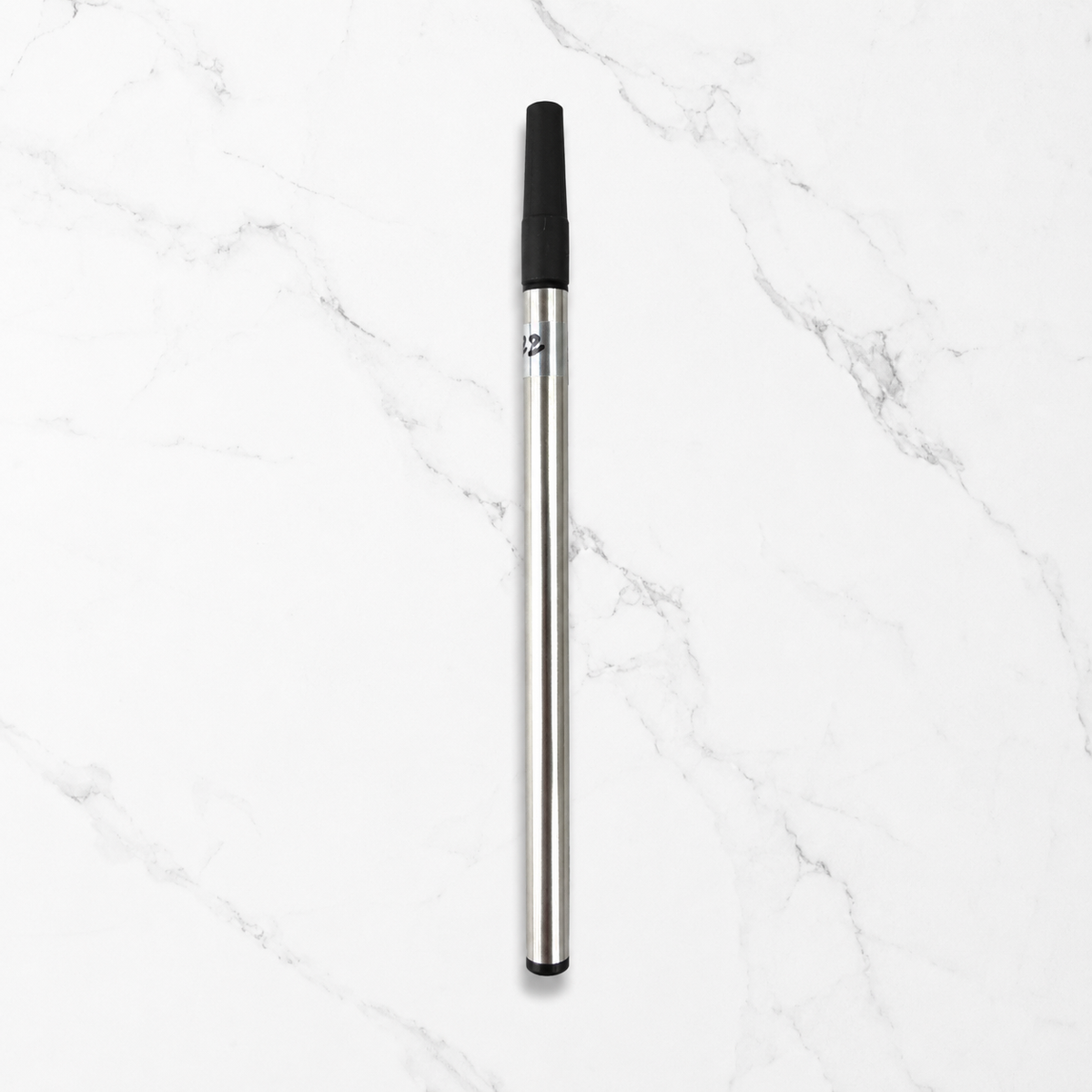 Ballpen Bazaar  Ballpen Bazaar 0.8mm Roller Pen Refill Black Ink Metallic Silver Body Pack of 6 Smooth Writing Refills with Name Engraving
