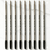 Ballpen Bazaar Cross Compatible 1 MM Ball Pen Refill Black Ink Pack of 10 Smooth Writing Replacement Refills